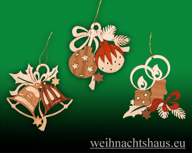 Baumbehang Erzgebirge Holz Behang Weihnacht zum hängen Schneemann